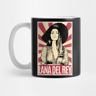 Retro Vintage Lana Del Rey Hat Mug